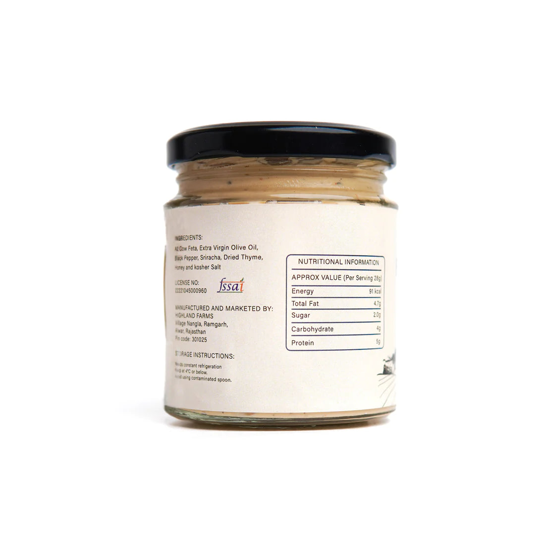 Salad Dressing | Feta Dressing - Sriracha (Made With A2 Cow Milk) – Highland Farms – 200gm