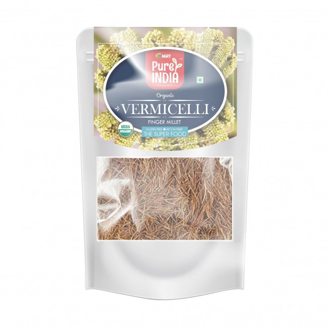 Finger Vermicelli | Gluten Free, Helps Reduce Blood Glucose Levels, Rich In Calcium &amp; Rich In Fiber - MRT Organics – 150gm