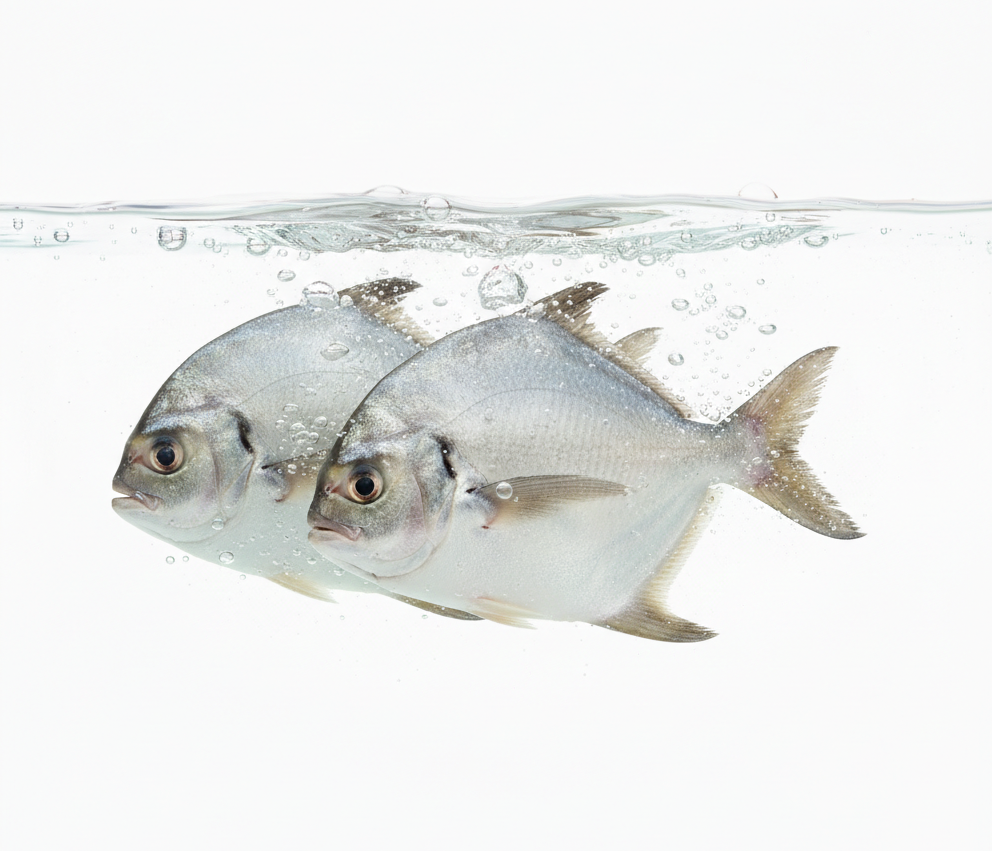 Fish| Fresh Wild Whole Pomfret Fish - Premium Sea Catch-Fresh Whole Sea Fish - Nature&