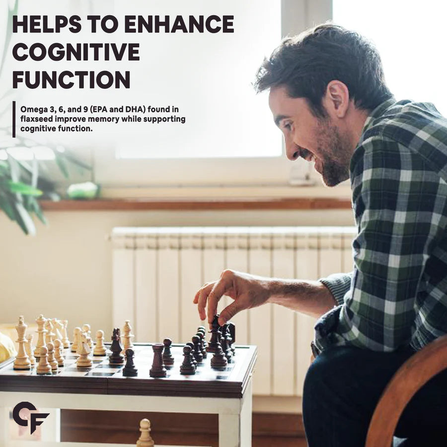 Flaxseed Oil | 825mg Omega 3, 6 &amp;amp; 9 - Supports Heart, Joints &amp;amp; Digestion - No Added Fillers - Carbamide Forte - 1000mg - 120 Softgels Capsules