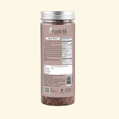 Flaxseeds | USDA Organic - Praakritik - 200gm