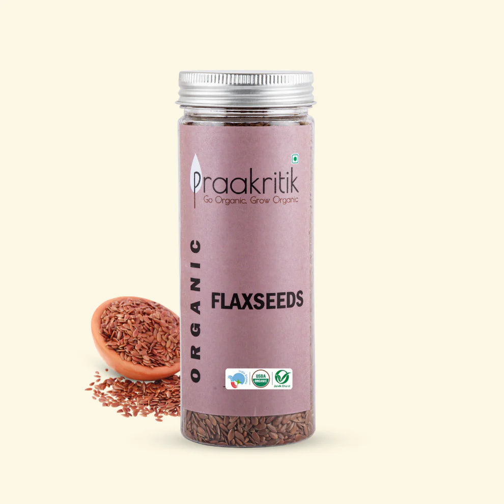 Flaxseeds | USDA Organic - Praakritik - 200gm