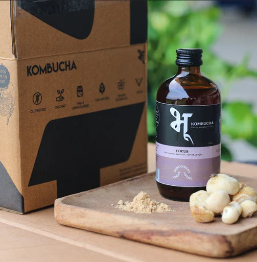 Focus Kombucha | (Beetroot, Carrot, Ginger &amp;amp; Lion&