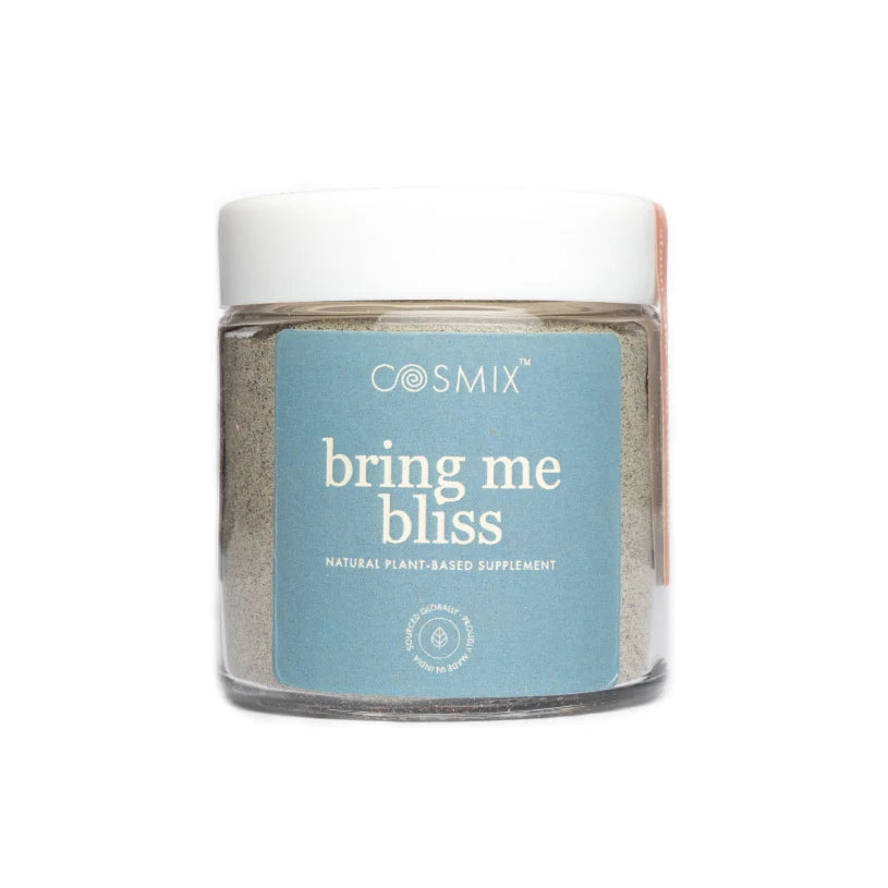 Bring Me Bliss | For Stress Relief And Enhanced Focus - Natural Plant Based Supplement - No Added Artificial Flavours & No Added Colour - Cosmix - 60gm