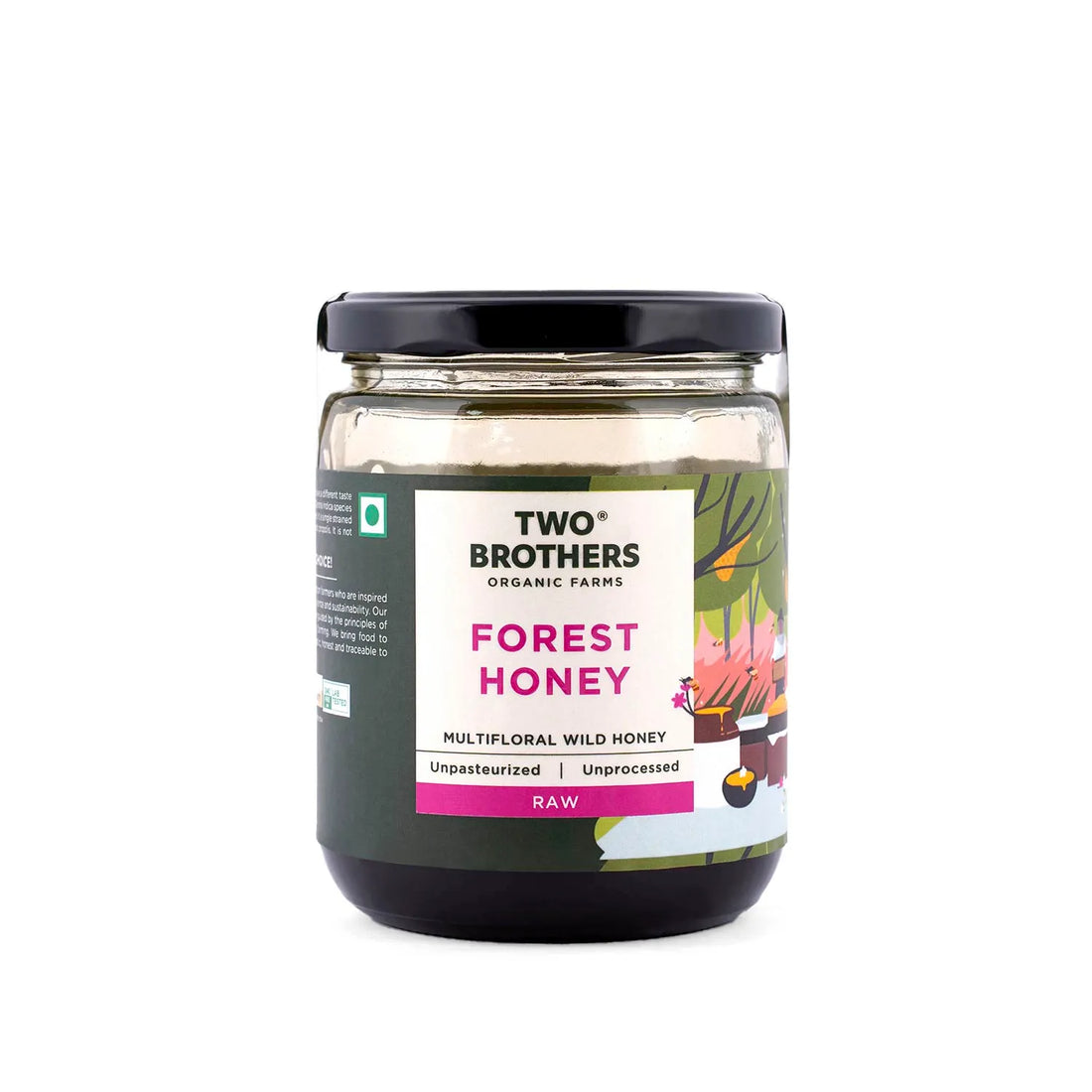 Honey | Forest Honey (Multifloral) - Unpasteurized - Unprocessed - High In Antioxidants & No Artifical Flavours - Two Brothers - 350gm