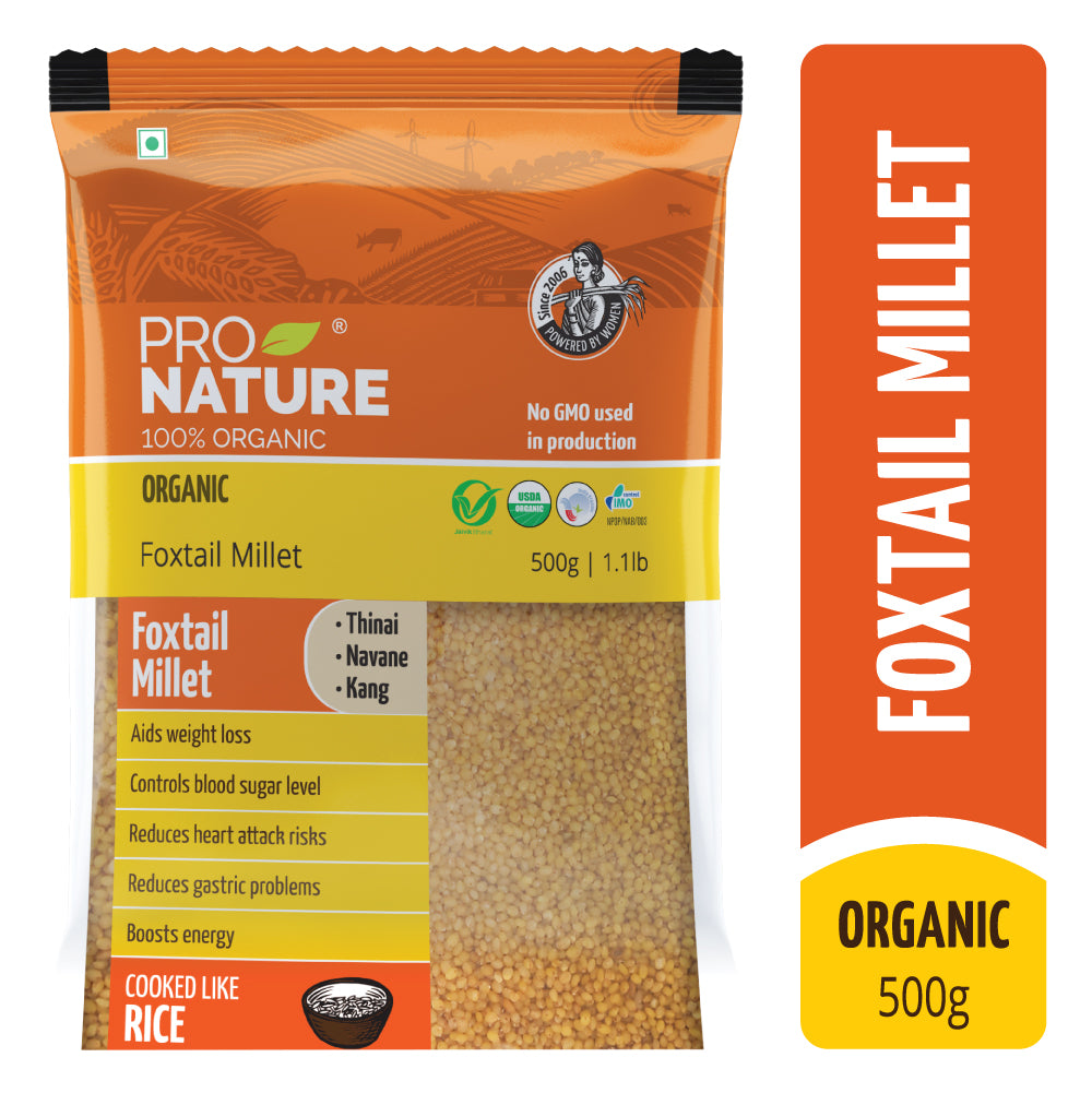 Foxtail Millet | Good For Cardiac Health, Skin &amp;amp; Hair Growth - Pro Nature – 500gm