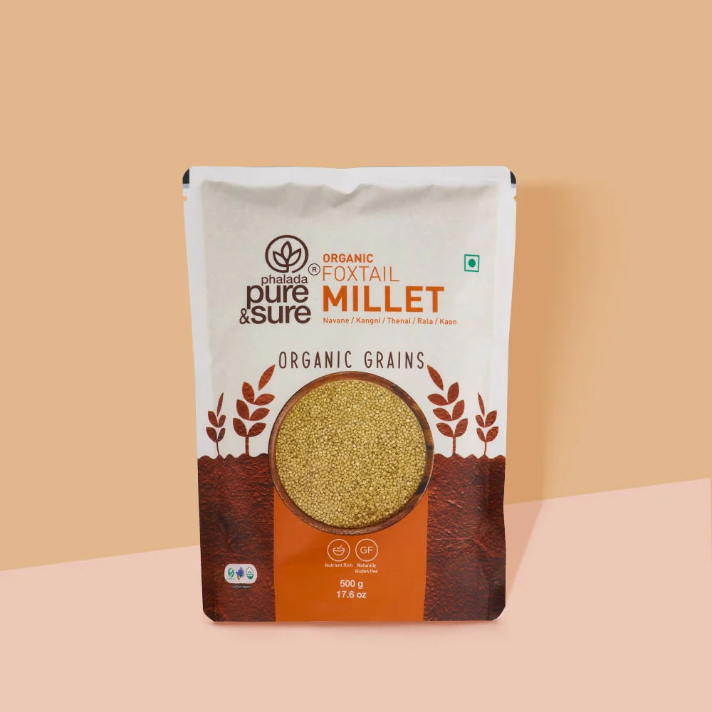 Foxtail Millet | Good For Cardiac Health, Skin &amp; Hair Growth - Pure and Sure - 500gm