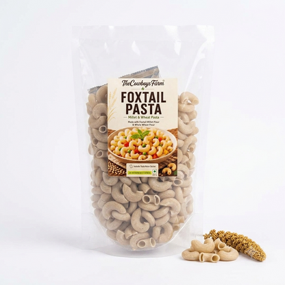 Pasta | Foxtail Pasta ( Millet &amp; Wheat Pasta ) – No Added Preservatives – The Cow Boys Farm – 175gm
