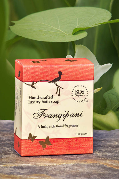 Frangipani Soap - SOS Organics - 100gm
