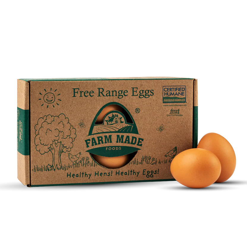 Eggs | Free Range Eggs - Farm Made - 12Pieces