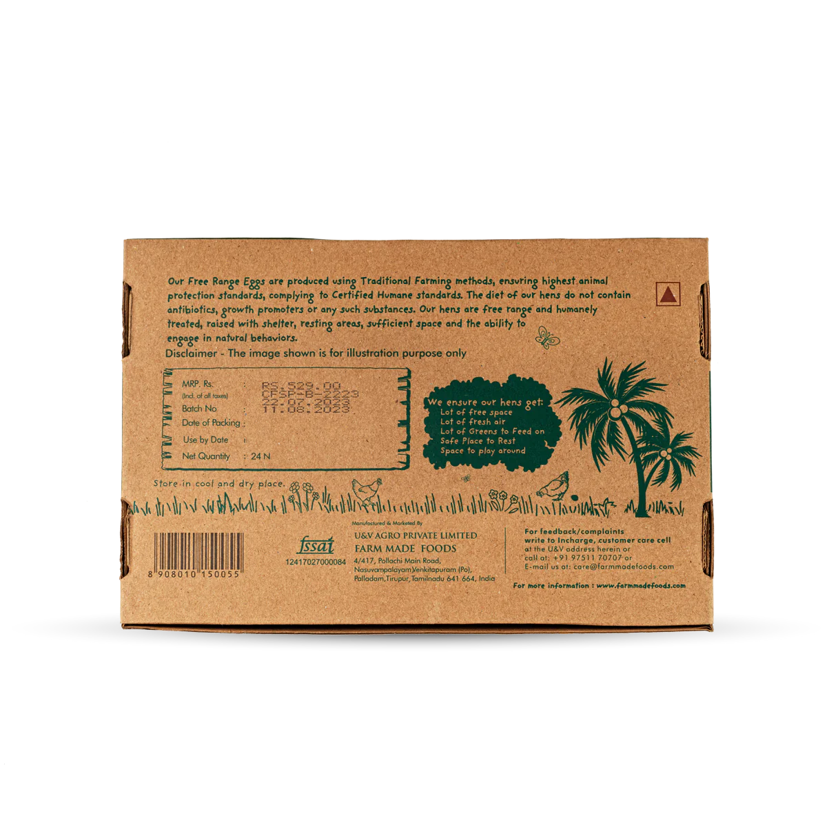 Eggs | Free Range Eggs – Farm Made – 24Pieces