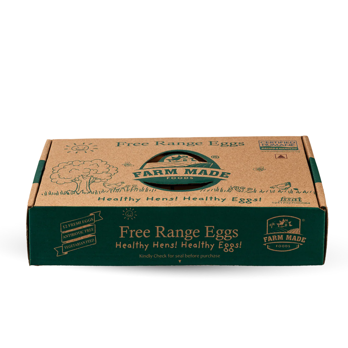 Eggs | Free Range Eggs - Farm Made - 6Pieces