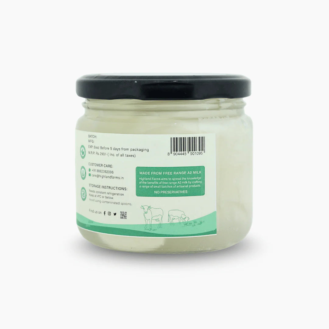 Burrata | Fresh Burrata - Made From A2 Cow Milk - Preservative Free - Highland Farms - 100gm