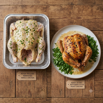 Fresh Citrus Parsley Marinated Whole Chicken (With Skin)-Ready to Cook &amp;  Ready To Eat – Halal Certified – Organically Raised – Non GMO, Antibiotics &amp; Hormone Free-Nature&