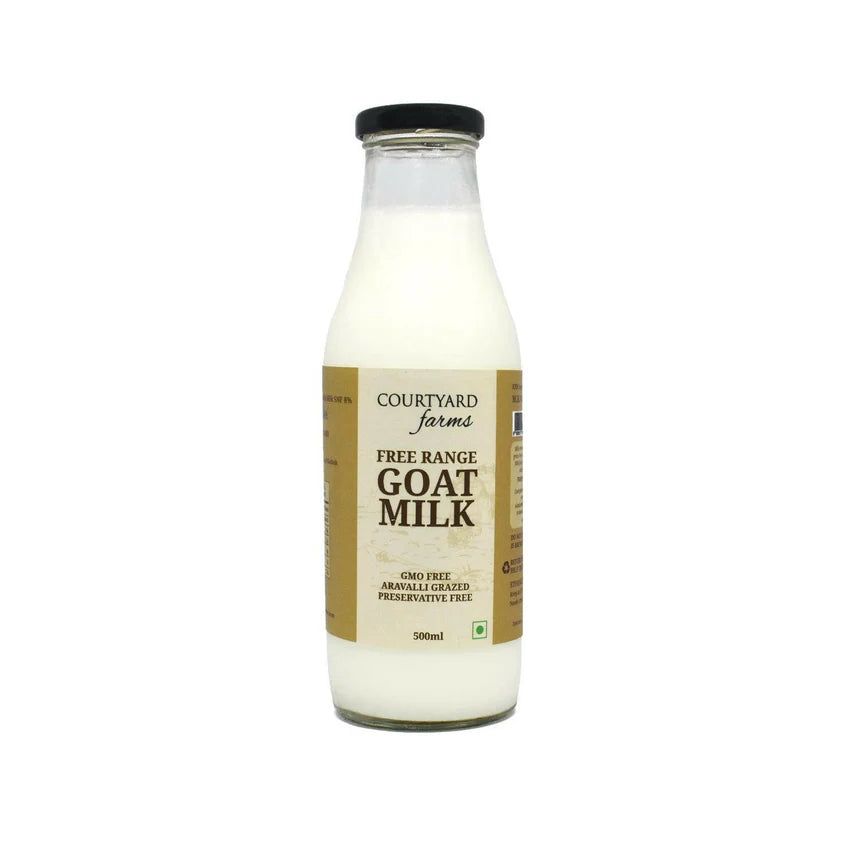 Fresh Goat Milk - Free Range - Courtyard Farms - 500ml