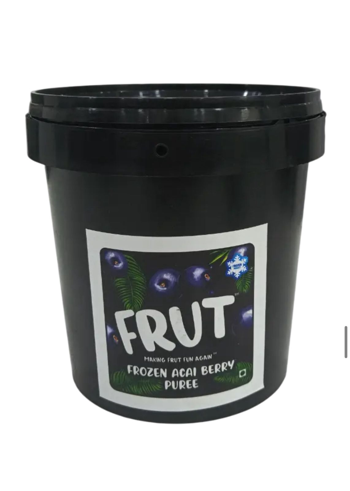 Puree | Frozen Acai Berry Puree  – Frozen – No Added Sugar, Flavours &amp; No Added Preservatives – Frut – 1000gm