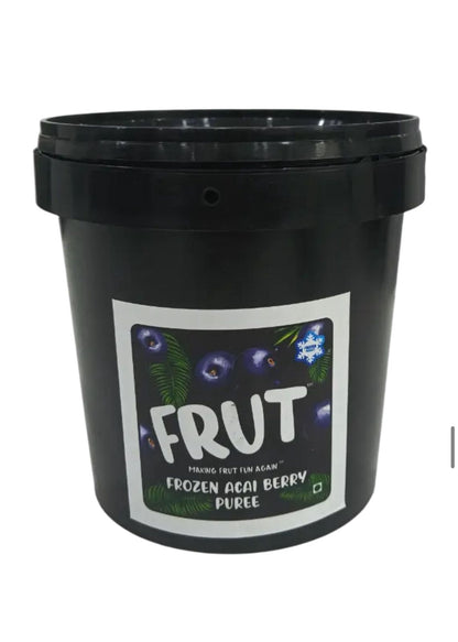 Puree | Frozen Acai Berry Puree  – Frozen – No Added Sugar, Flavours &amp; No Added Preservatives – Frut – 1000gm