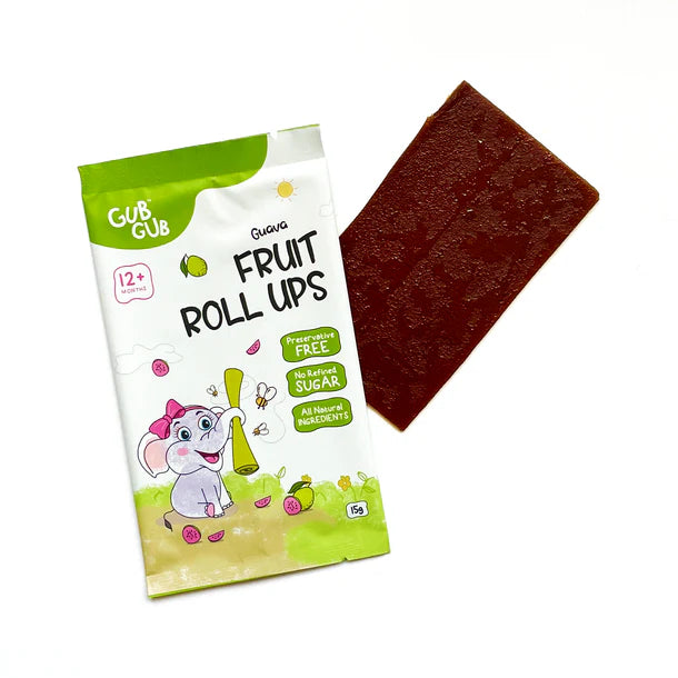 Fruit Roll Ups | (Rainbow Delight Pack) - 12+ Months - All Natural Ingredients – No Added Preservatives & No Refined Sugar – GUB GUB – Pack Of 4 Flavors