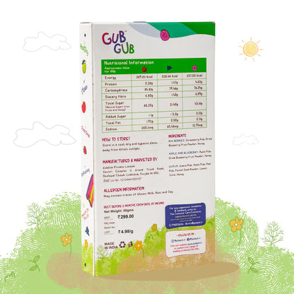 Fruit Roll Ups | (Rainbow Delight Pack) - 12+ Months - All Natural Ingredients – No Added Preservatives &amp;amp; No Refined Sugar – GUB GUB – Pack Of 4 Flavors