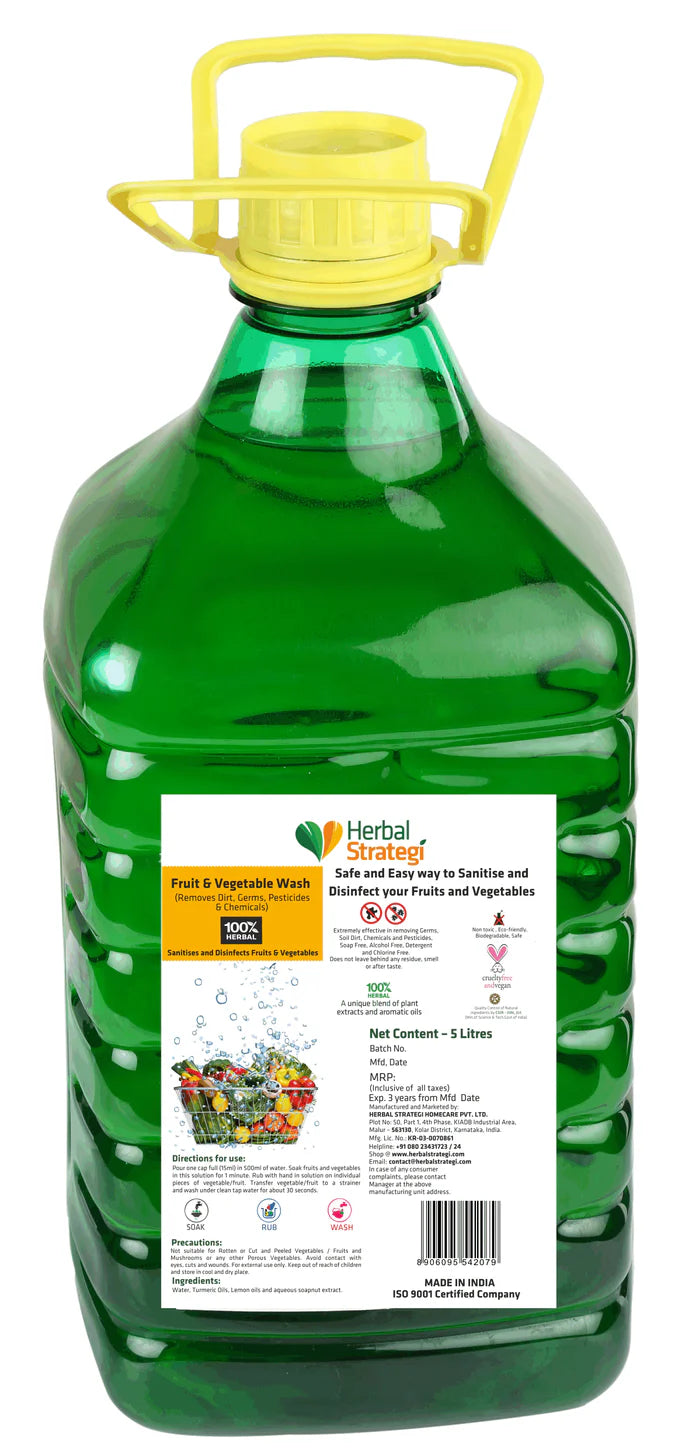 Fruit &amp; Vegetable Wash - Herbal Strategi - 5000ml