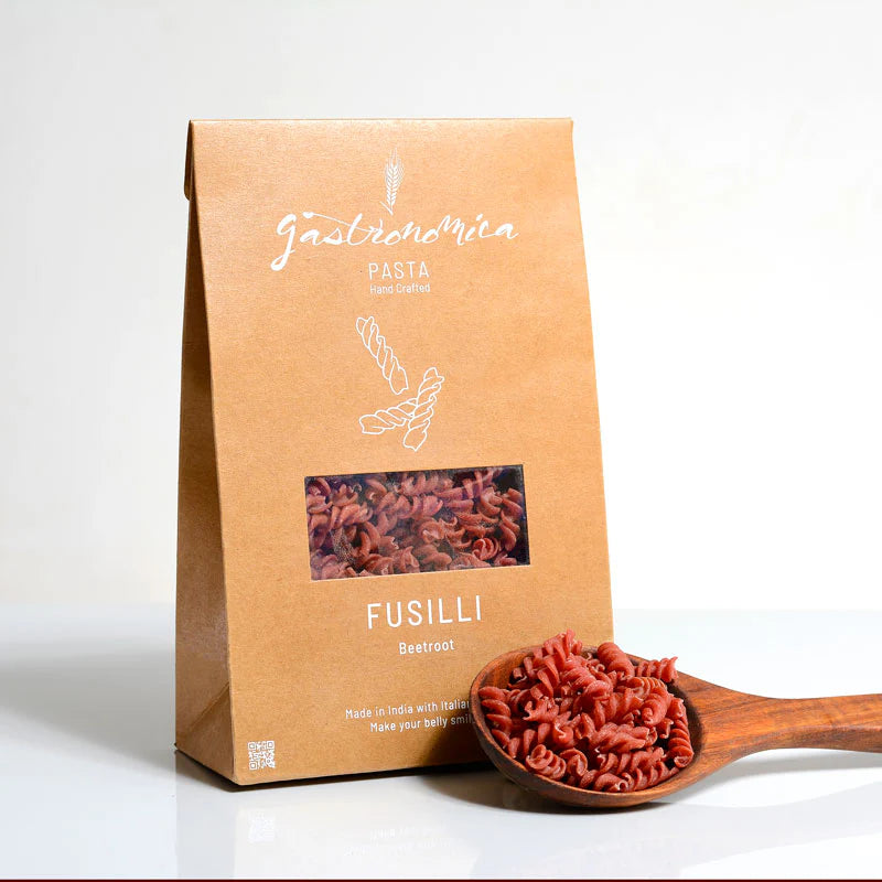 Fusilli Pasta – Beetroot – Organic - Indian - Gastronomica – 250gm