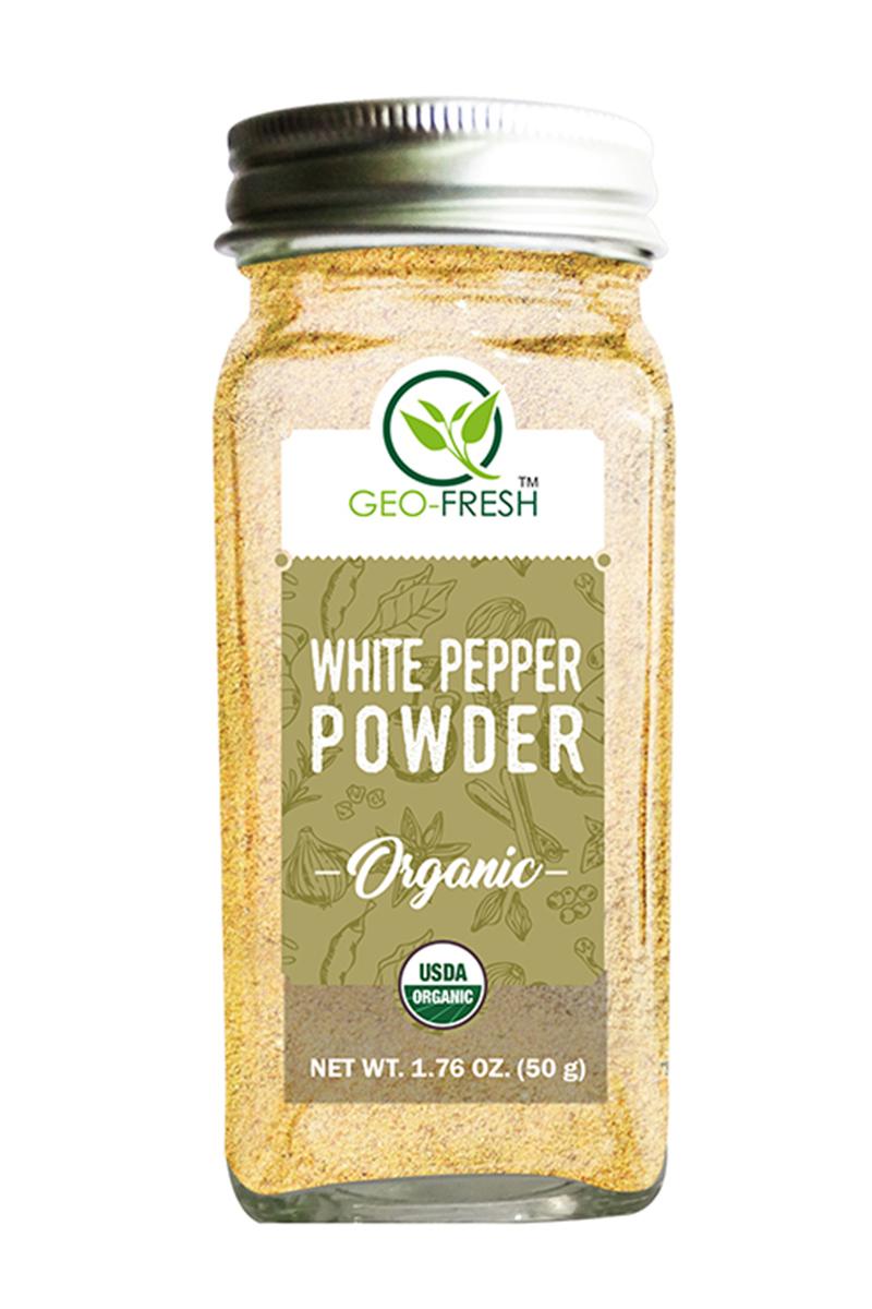 Pepper Powder | White - USDA Organic - Geo Fresh - 55gm