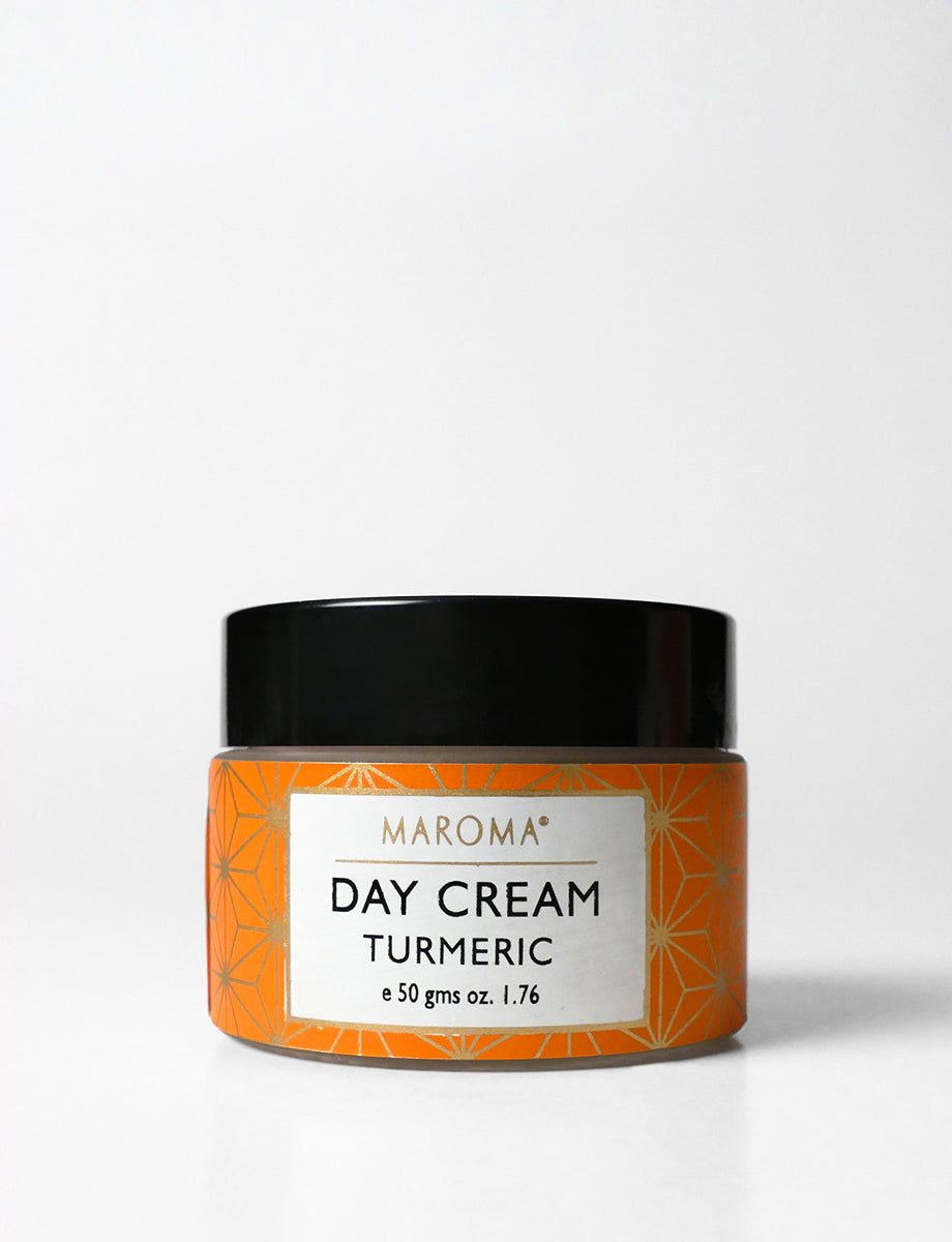 Day Cream | Turmeric Day Cream (With Saffron) - 100% Natural - Cruelty Free, Palm Oil Free, No Parabens &amp; No Synthetic Fragrances - Maroma - 50gm