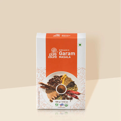 Garam Masala - Organic - Indian - Pure and Sure - 100gm