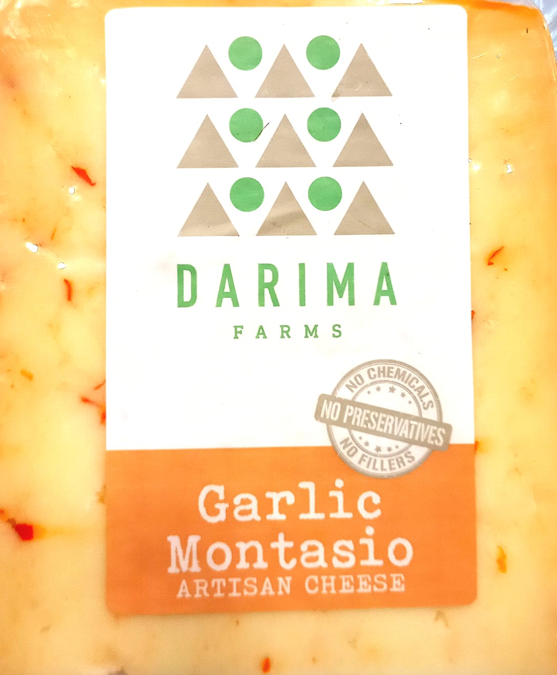 Garlic Montasio Cheese – Pasteurized - Darima – 200gm