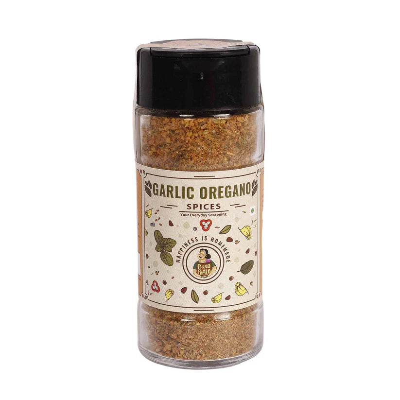 Seasoning | Garlic Oregano Seasoning - Your Everyday Seasoning - 100% Natural - Phulo Phalo - 70gm