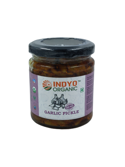 Garlic Pickle – Indyo Organic – 400gm