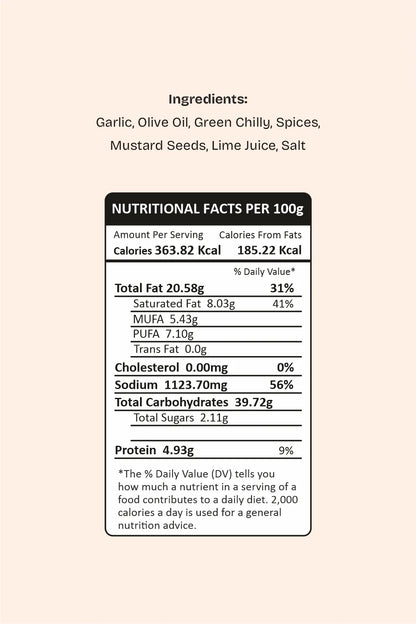 Pickle | Garlic Chilly Pickle -Made in 100% Olive Oil- Made with Whole &amp;amp; Crushed Garlic - Non Refined Oil &amp;amp; No Artificial Preservatives –Bawa Gone Goan- 180gm