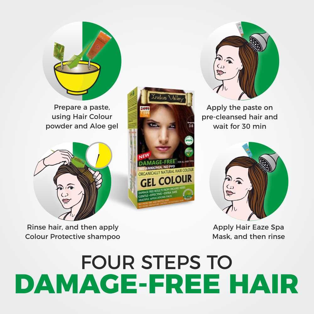 Gel Coloration – Burgundy – Vegan – Indus Valley – 220ml