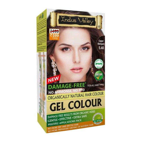 Gel Coloration – Copper Mahogany – Vegan – Indus Valley – 220ml