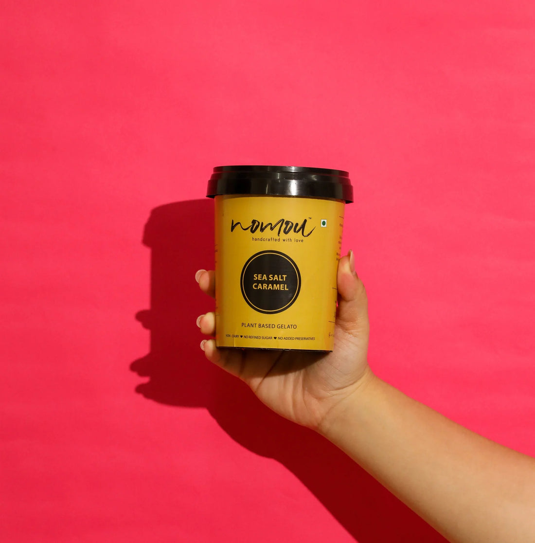 Gelato | Sea Salt Caramel Ice Cream - Vegan &amp; Gluten Free - Nomou - 500ml