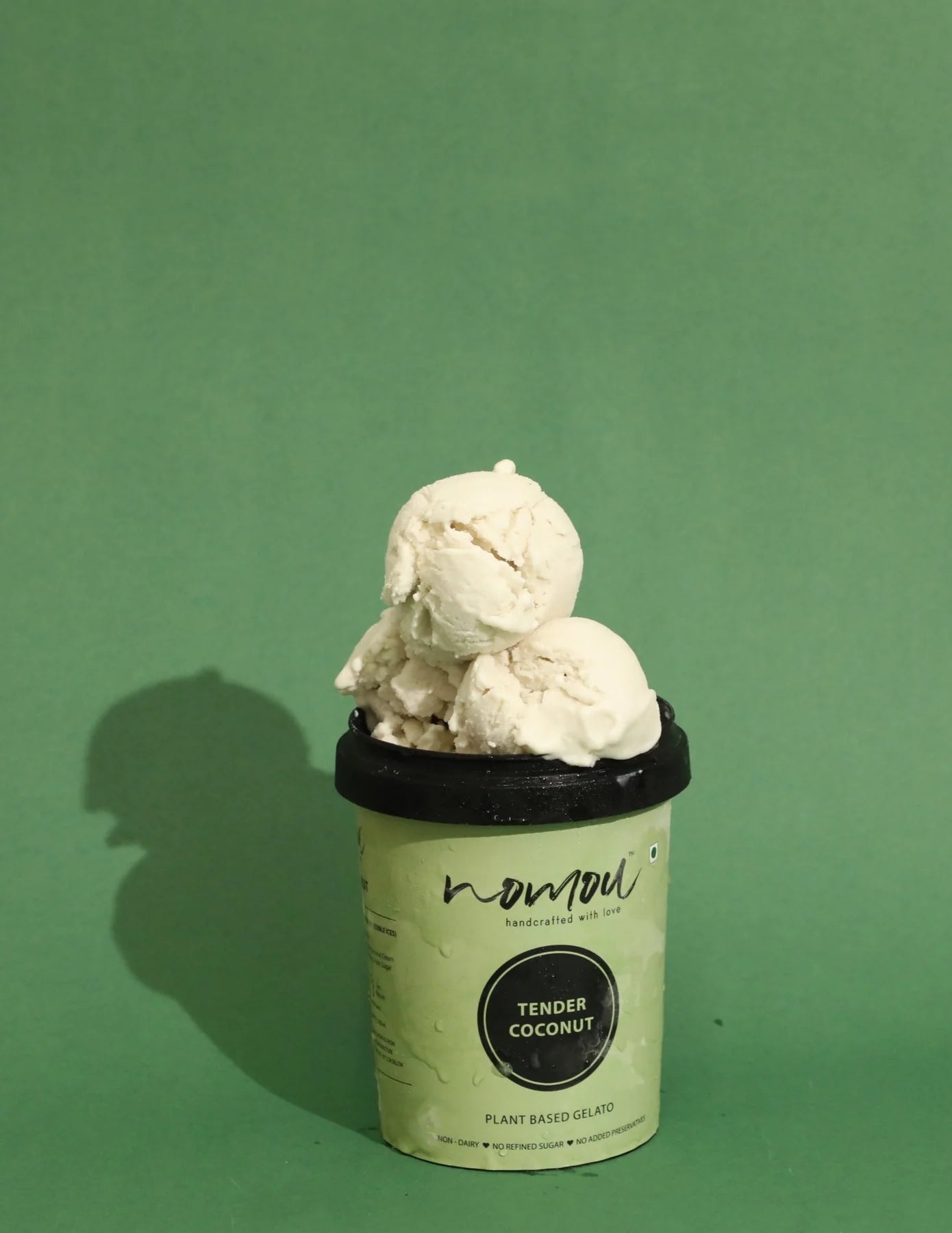 Gelato | Tender Coconut Ice Cream - Vegan &amp;amp; Gluten Free - Nomou - 500ml
