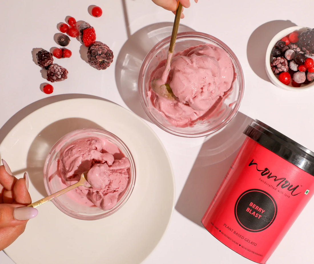 Gelato | Berry Blast Ice Cream – Vegan, Gluten Free &amp;amp; No Refined Sugar – Nomou – 500ml