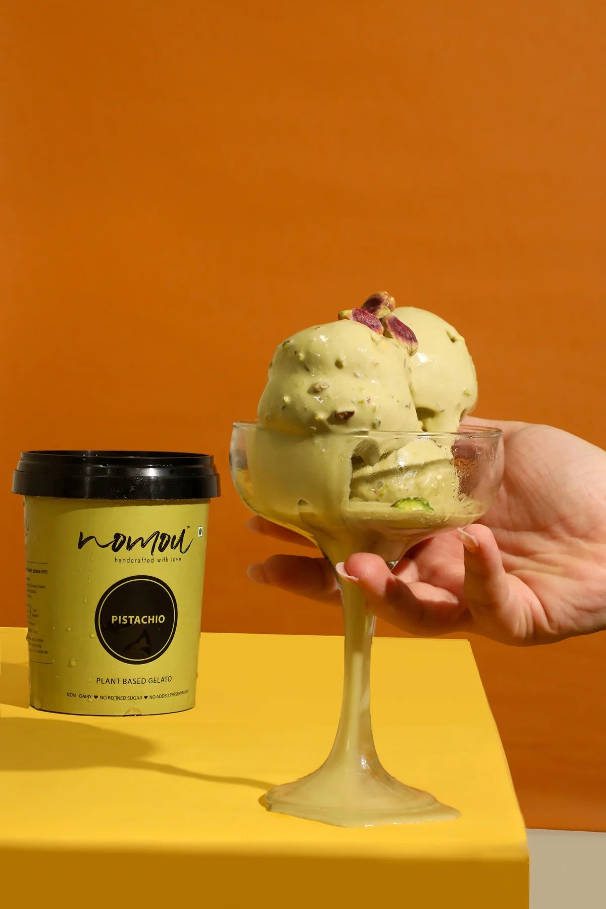 Gelato | Pistachio Ice Cream – Vegan – Nomou – 500ml