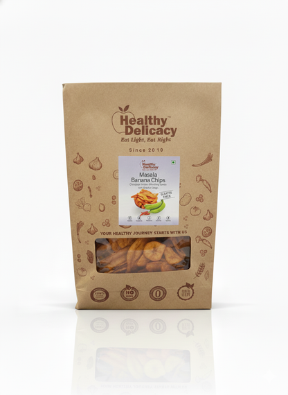 Banana Chips-Masala Banana Chips-Gluten Free- High Energy-Healthy Delicacy-220gm