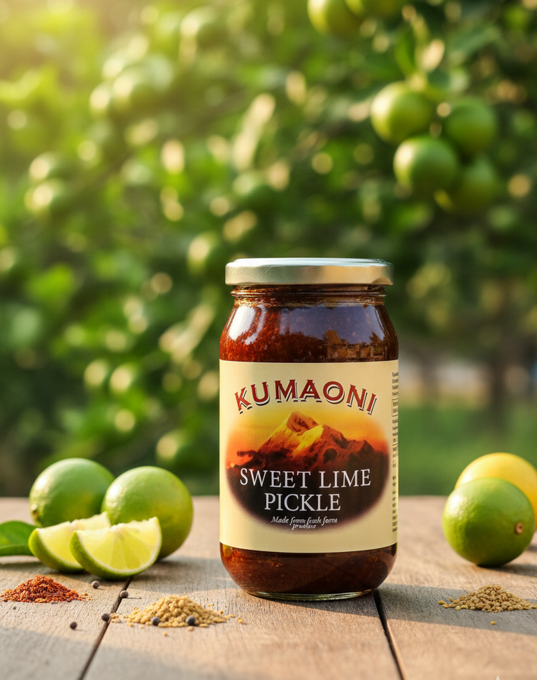 Pickle | Sweet Lime Pickle - Natural – No Cholesterol- No Trans Fat- No Artificial Colors- Kumaoni – 500gm