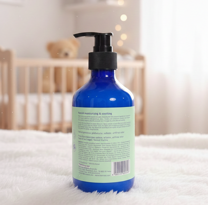 Body Lotion | For Baby (With Calendula Extract, Olive Butter, Shea Butter, Organic Olive Oil &amp; Avocado Oil) - Moisturising &amp; Nourishing - 100% Natural - Vegan, Cruelty Free, Palm Oil Free, No Parabens &amp; No Synthetic Fragrances - Maroma - 300ml