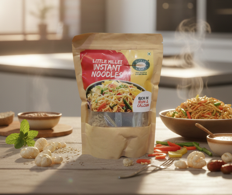 Noodles | Little Millet Instant Noodles - Millet Amma- 175gm