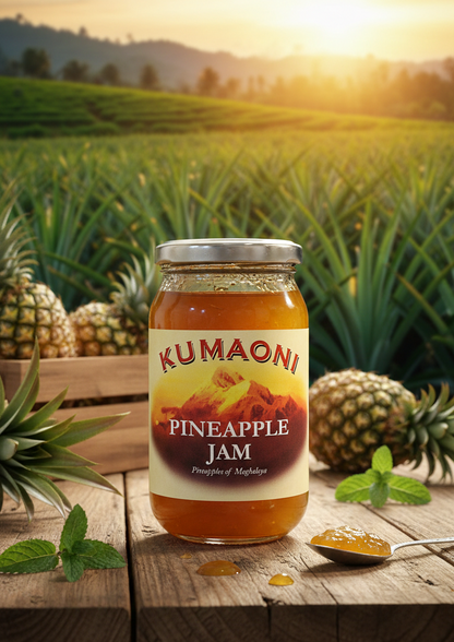 Jam | Pineapple Jam - Pineapples of Meghalaya- No Artificial Colours - Kumaoni - 500gm