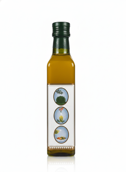 Olive Oil | Extra Virgin Olive Oil-Infused With Rosemary - Unrefined - Cold Pressed - Jaypore Olives 250ml
