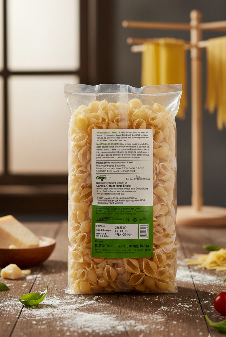 Pasta | Organic Conchiglie (Wheat Suji Pasta) - USOCA - Down To Earth - 500gm