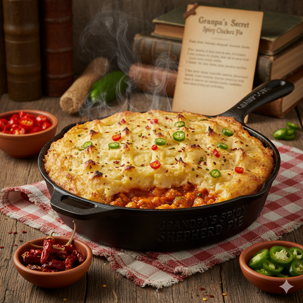 Grandpa’s Spicy Chicken Shepherd’s Pie - No Flavour Enhancer, Emulsifiers, No Stabilisers, No Artificial Ingredients &amp; No Antibiotics &amp; Hormone Free - Nature&