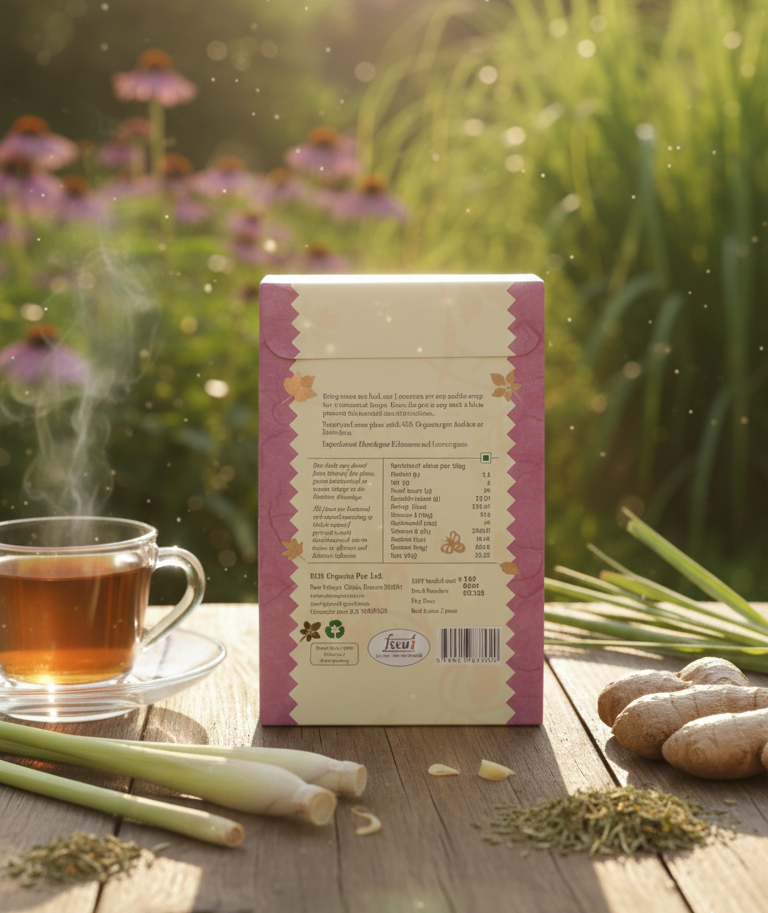 Echinacea Lemongrass Herbal Infusion – SOS Organics – 50gm