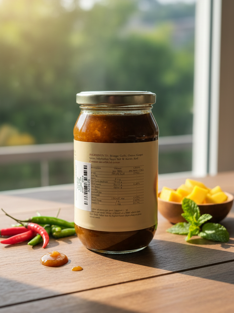 Chutney | Mango Chutney -  Natural - No Artificial Colors - Kumaoni 480gm