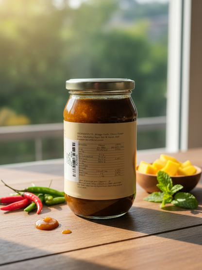 Chutney | Mango Chutney -  Natural - No Artificial Colors - Kumaoni 480gm