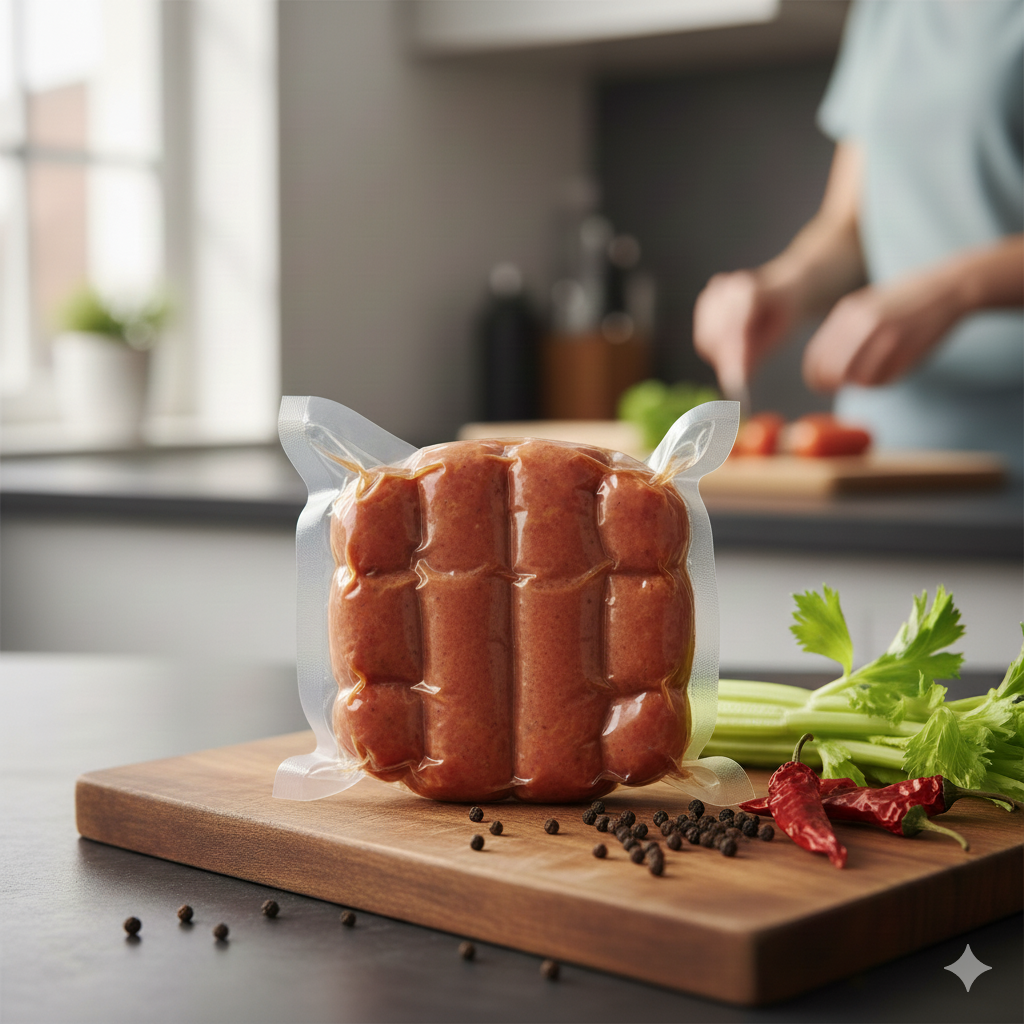 Chicken Frankfurters - Frozen - No Antibiotics And Hormone Free – No Fillers, No Gums, No Nitrates &amp; Binder Using Fat Only - 400gm